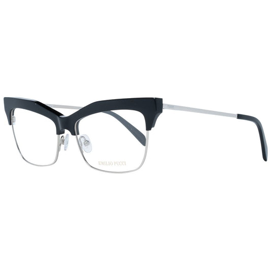 Emilio Pucci Black Metal & Plastic Cat Eye Glasses (Frames)