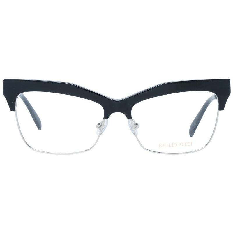 Emilio Pucci Black Metal & Plastic Cat Eye Glasses (Frames)