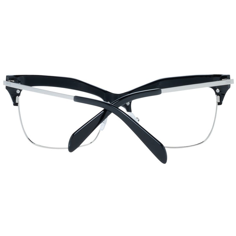 Emilio Pucci Black Metal & Plastic Cat Eye Glasses (Frames)