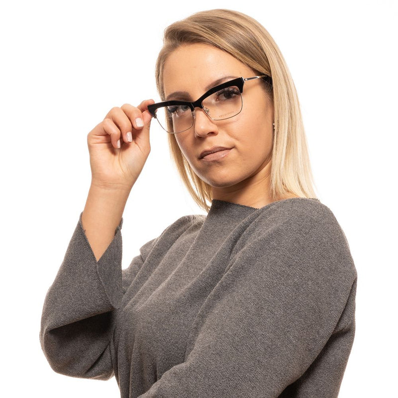 Emilio Pucci Black Metal & Plastic Cat Eye Glasses (Frames)