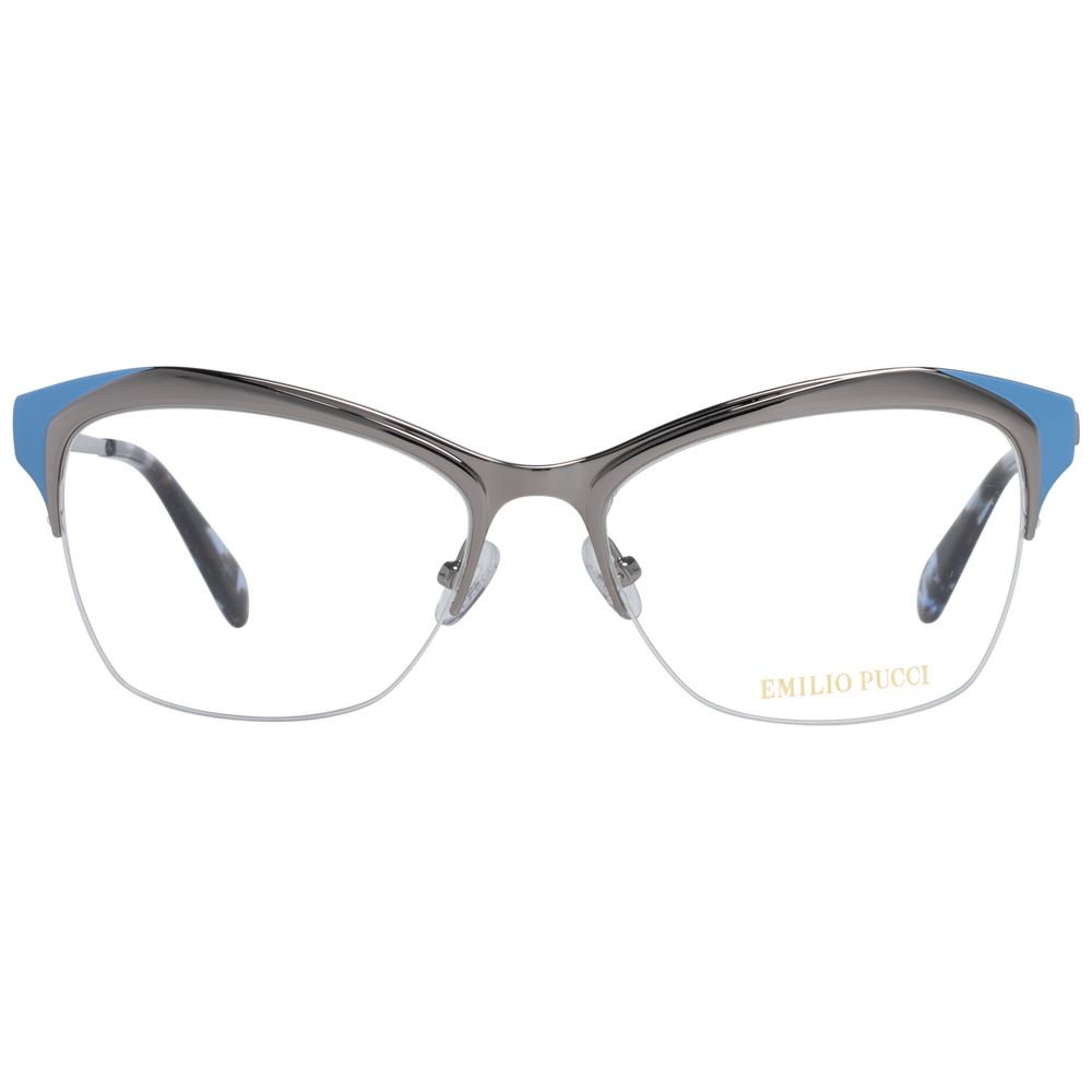 Emilio Pucci Silver Metal Glasses Frames for Women