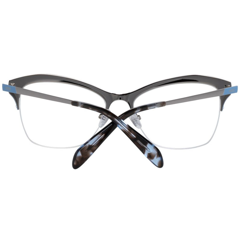 Emilio Pucci Silver Metal Glasses Frames for Women