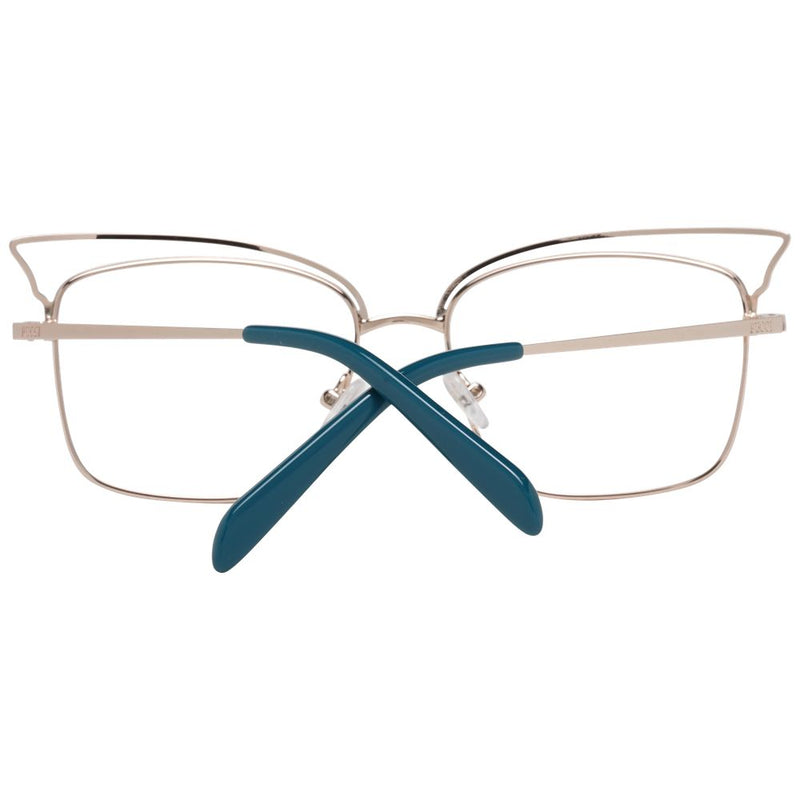 Emilio Pucci Turquoise Metal Glasses (Frames) for Women