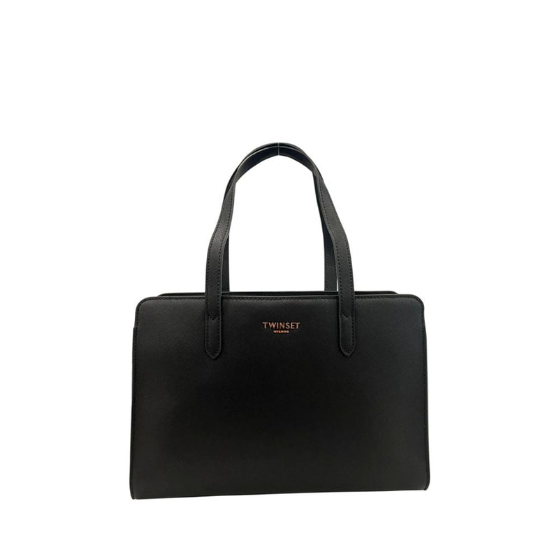 Sac à bandoulière en PU noir Twinset pour femme