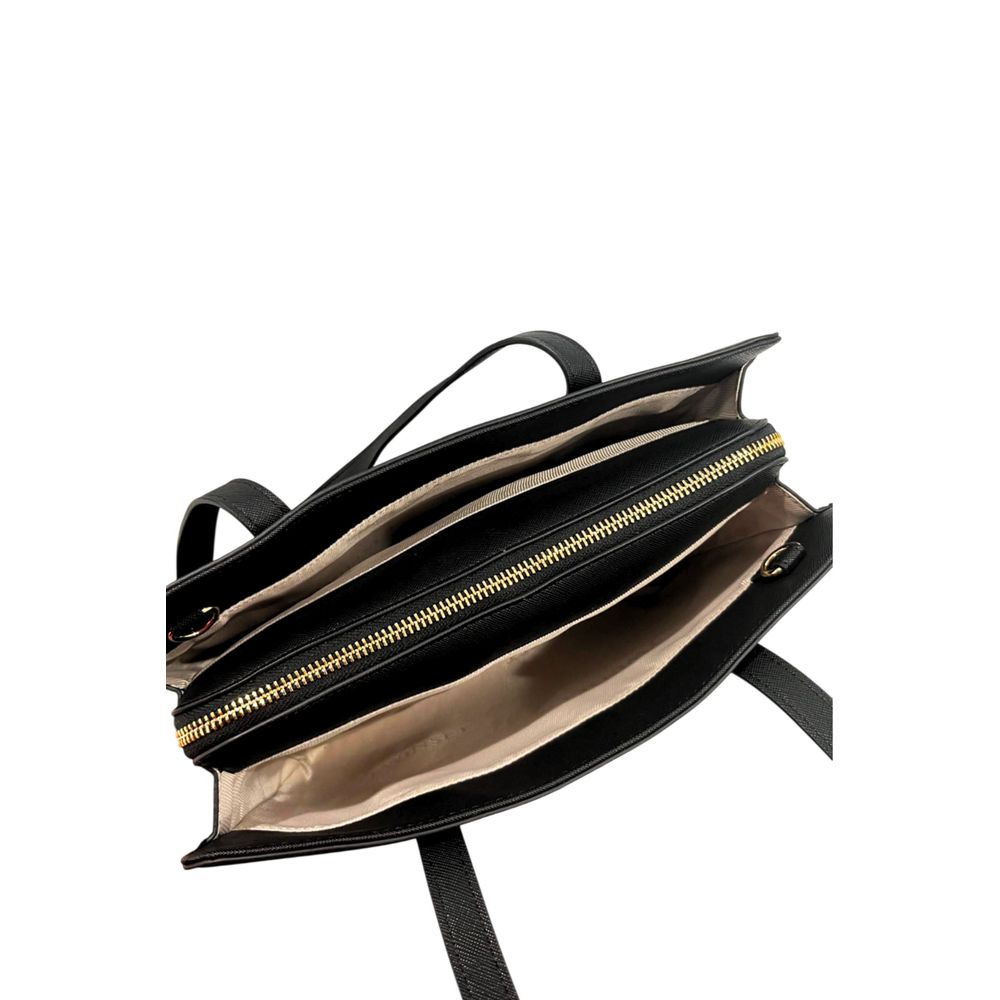 Sac à bandoulière en PU noir Twinset pour femme