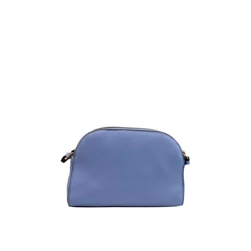 Twinset Blue PU Women Crossbody Bag with Fringe Detail