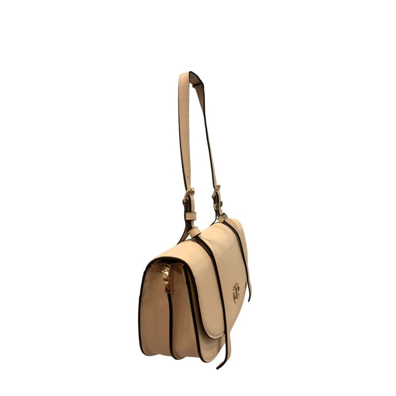 Twinset Beige PU Women Crossbody Bag