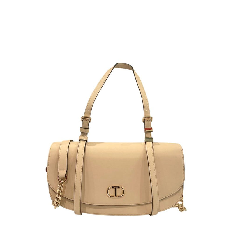 Twinset Beige PU Women Crossbody Bag