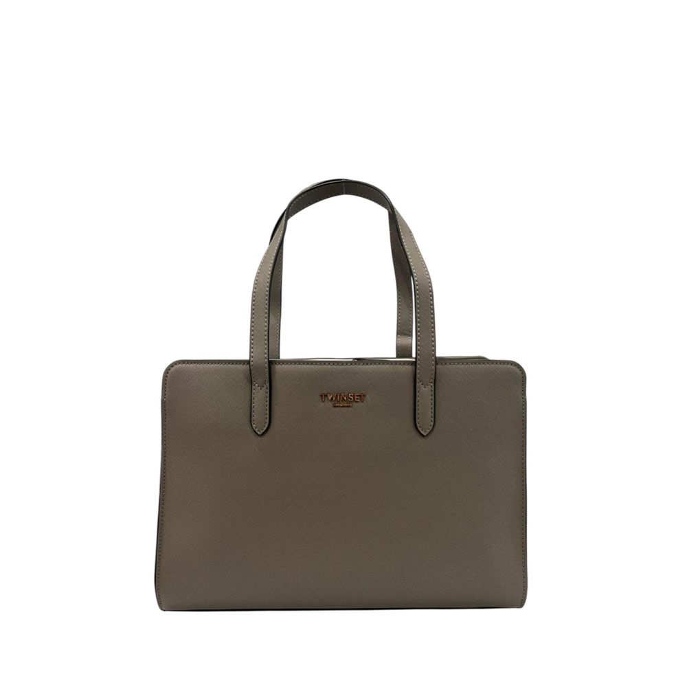 Sac à épaule Twinset Grey PU pour femmes