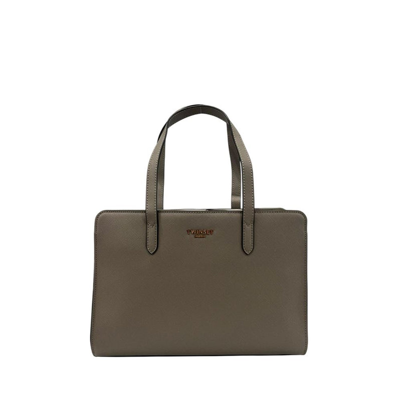 Sac à épaule Twinset Grey PU pour femmes