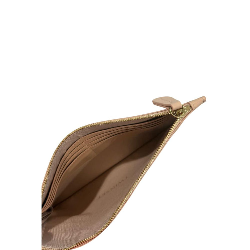 Clutch Femme Twinset en Polyuréthane Rose