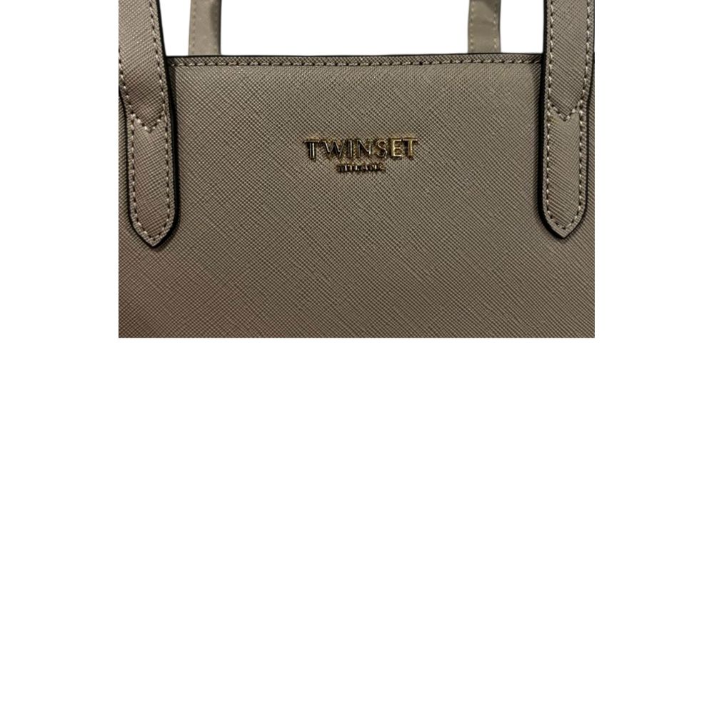 Sac à épaule Twinset Grey PU pour femmes