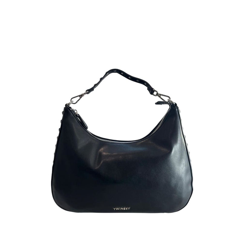 Twinset Black PU Women Shoulder Bag - Stylish & Functional