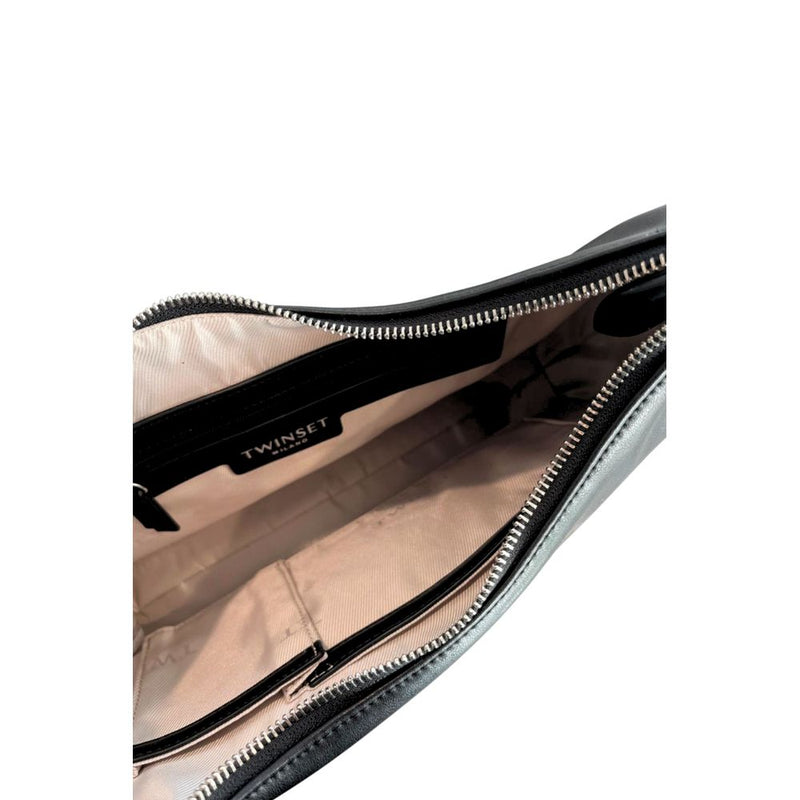Twinset Black PU Women Shoulder Bag - Stylish & Functional