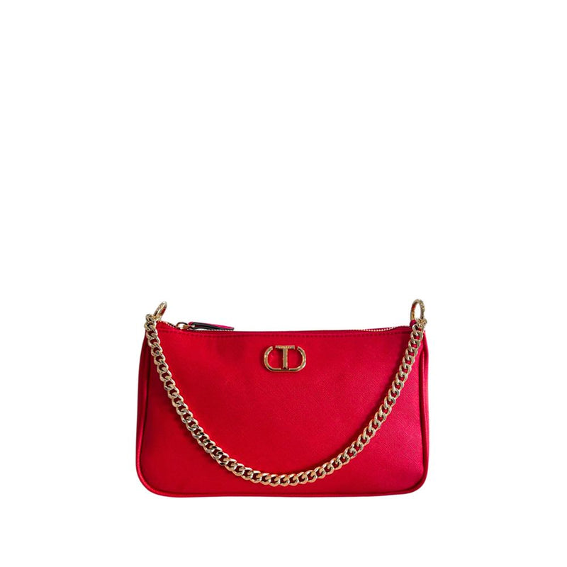 Twinset Red PU Women Crossbody Bag - Stylish & Functional