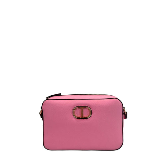 Sac à bandoulière en PU rose Twinset pour femmes