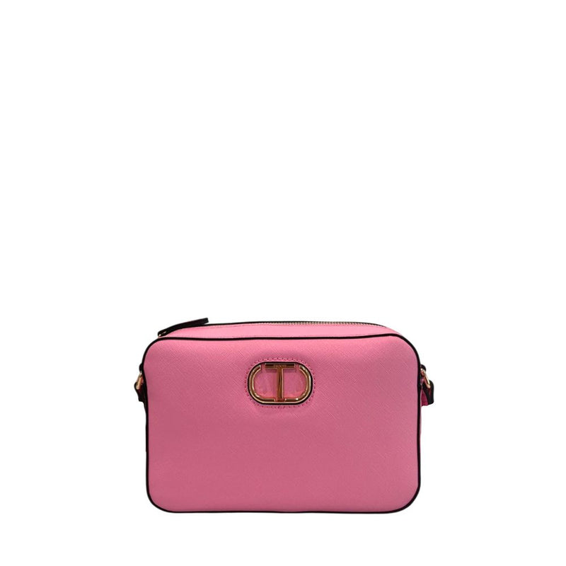 Sac à bandoulière en PU rose Twinset pour femmes