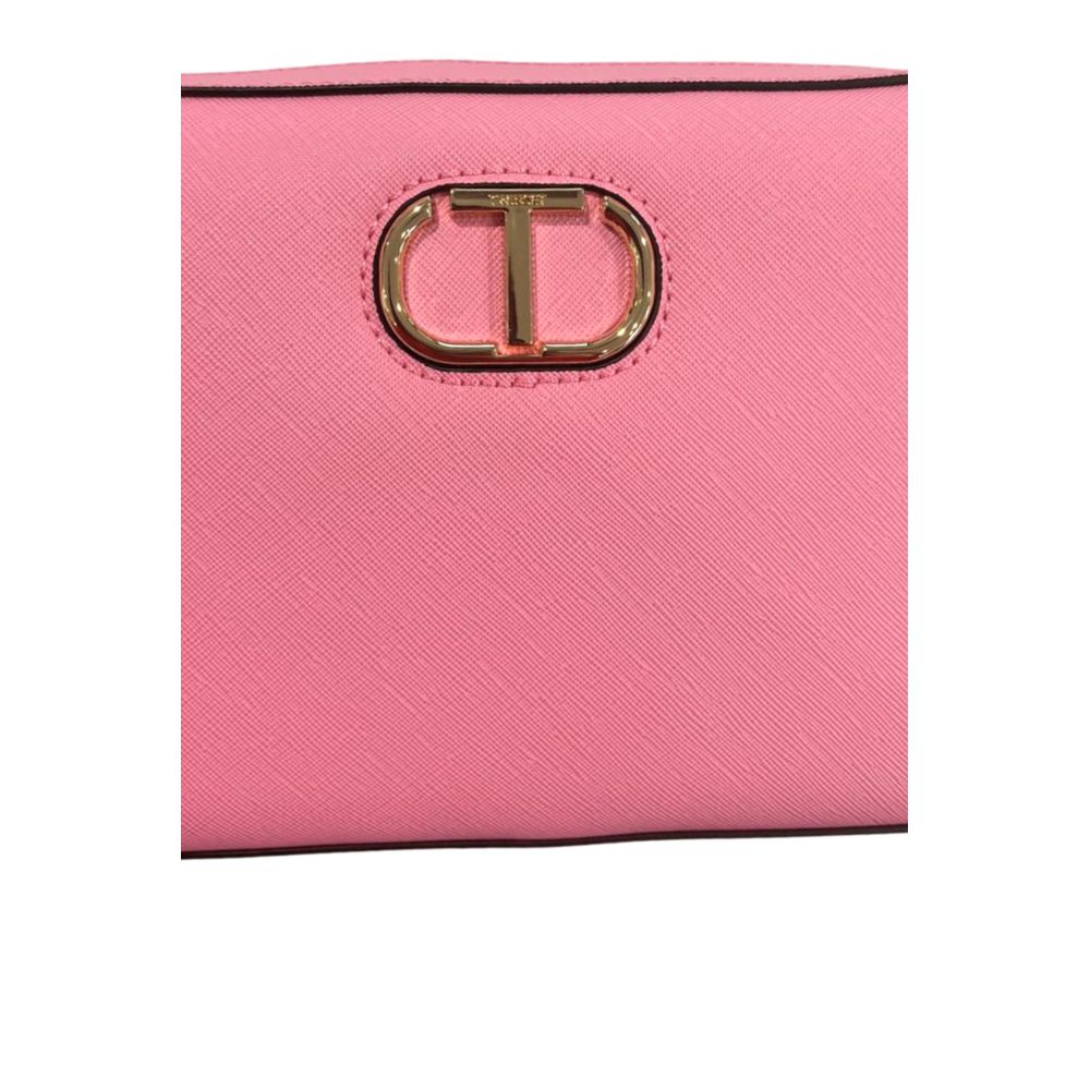 Sac à bandoulière en PU rose Twinset pour femmes