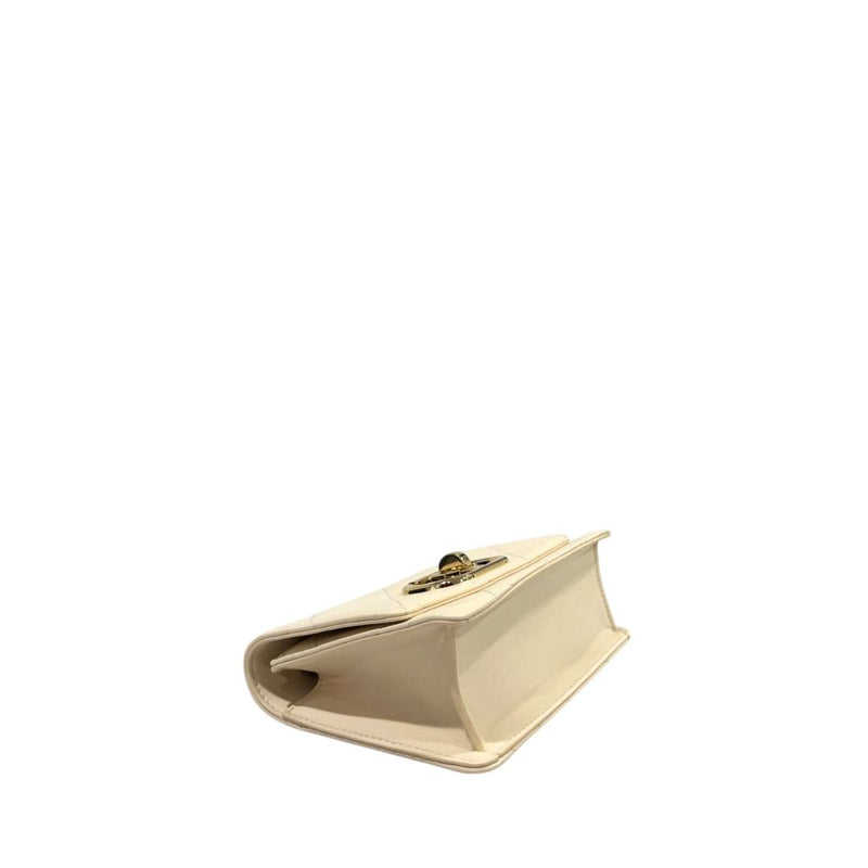 Twinset Beige PU Mini Chain Shoulder Bag for Women