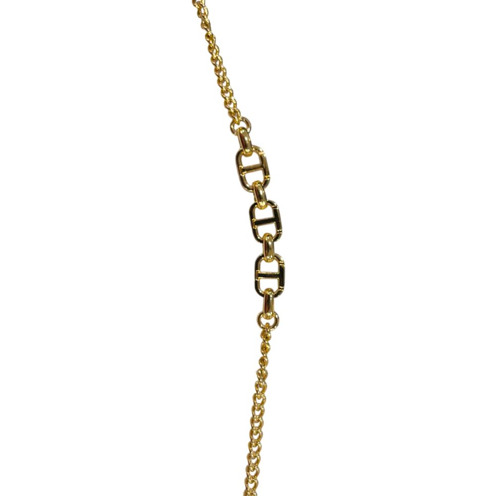 Twinset Mini Chain Beige PU Crossbody Bag for Women