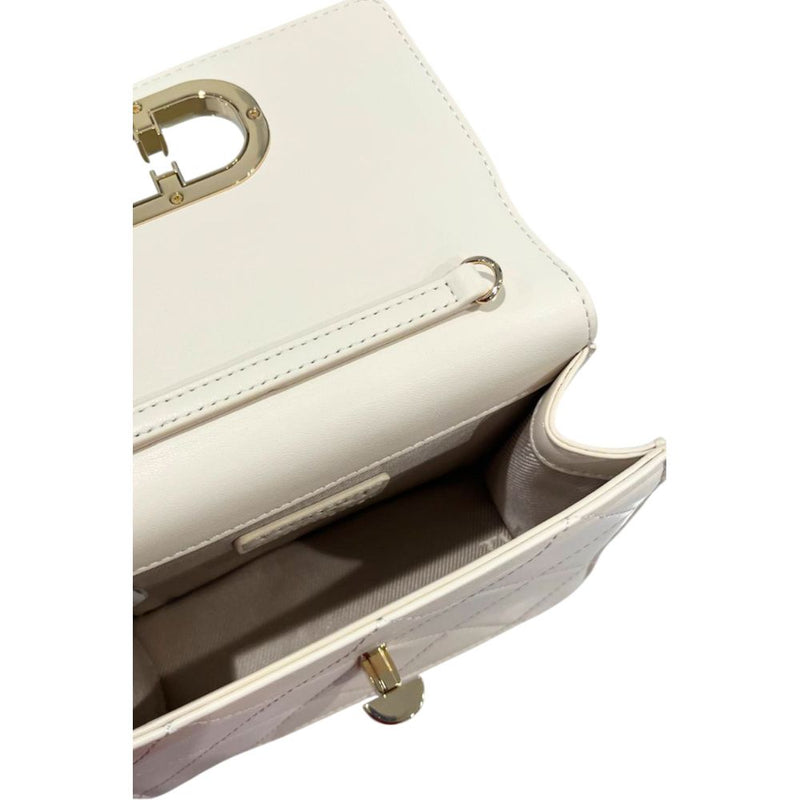 Twinset Beige PU Mini Chain Shoulder Bag for Women