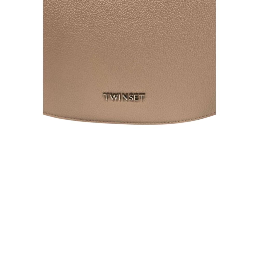 Sac à épaule en PU rose Twinset pour femmes