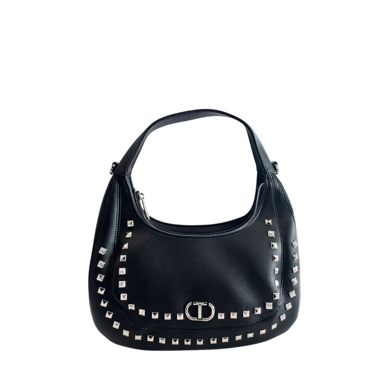 Sac à bandoulière en PU noir Twinset pour femmes