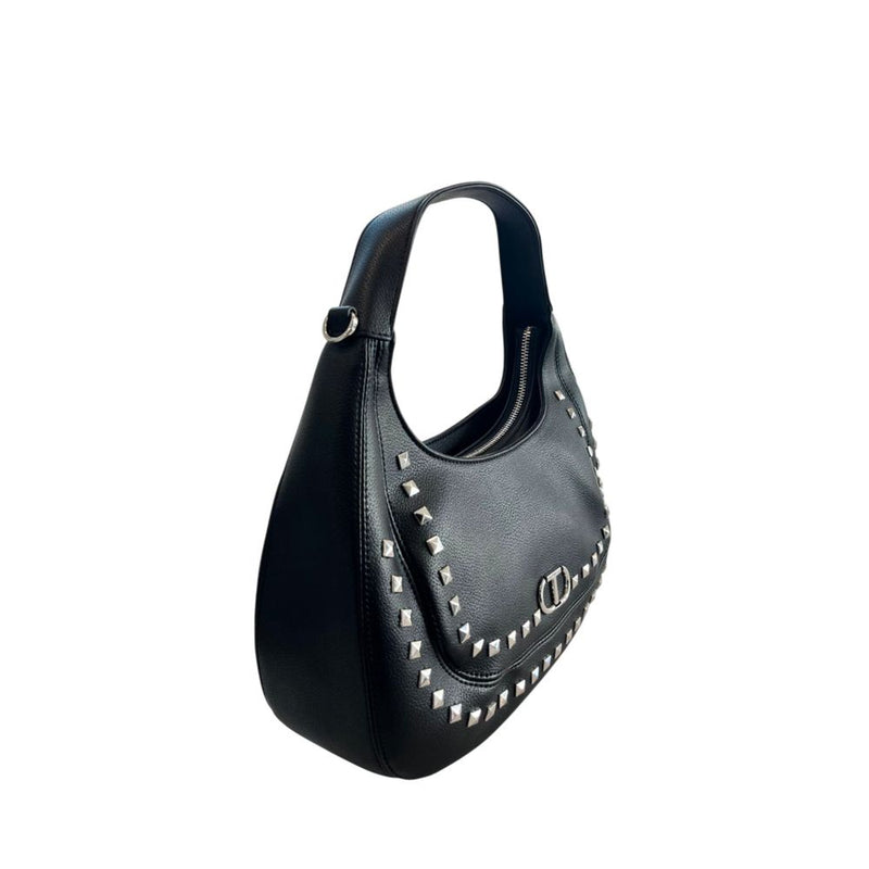 Sac à bandoulière en PU noir Twinset pour femmes