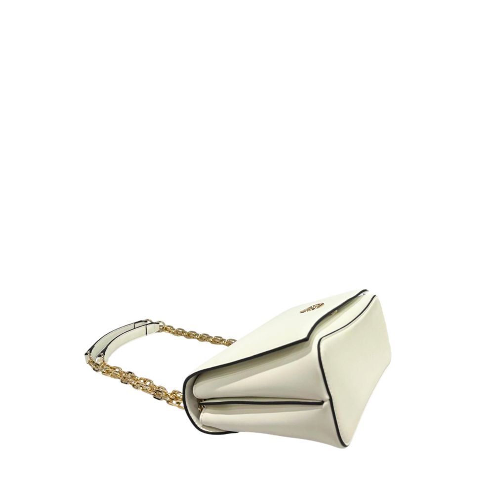 Twinset White PU Women Crossbody Bag with Chain