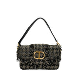 Sac à épaule en PU noir Twinset pour femmes