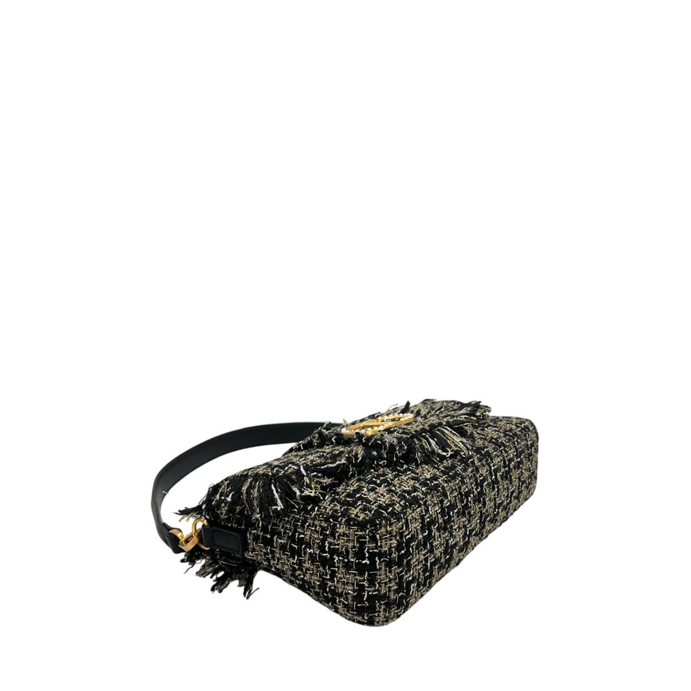 Sac à épaule en PU noir Twinset pour femmes