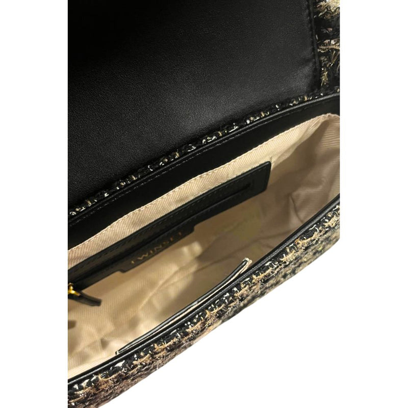 Sac à épaule en PU noir Twinset pour femmes