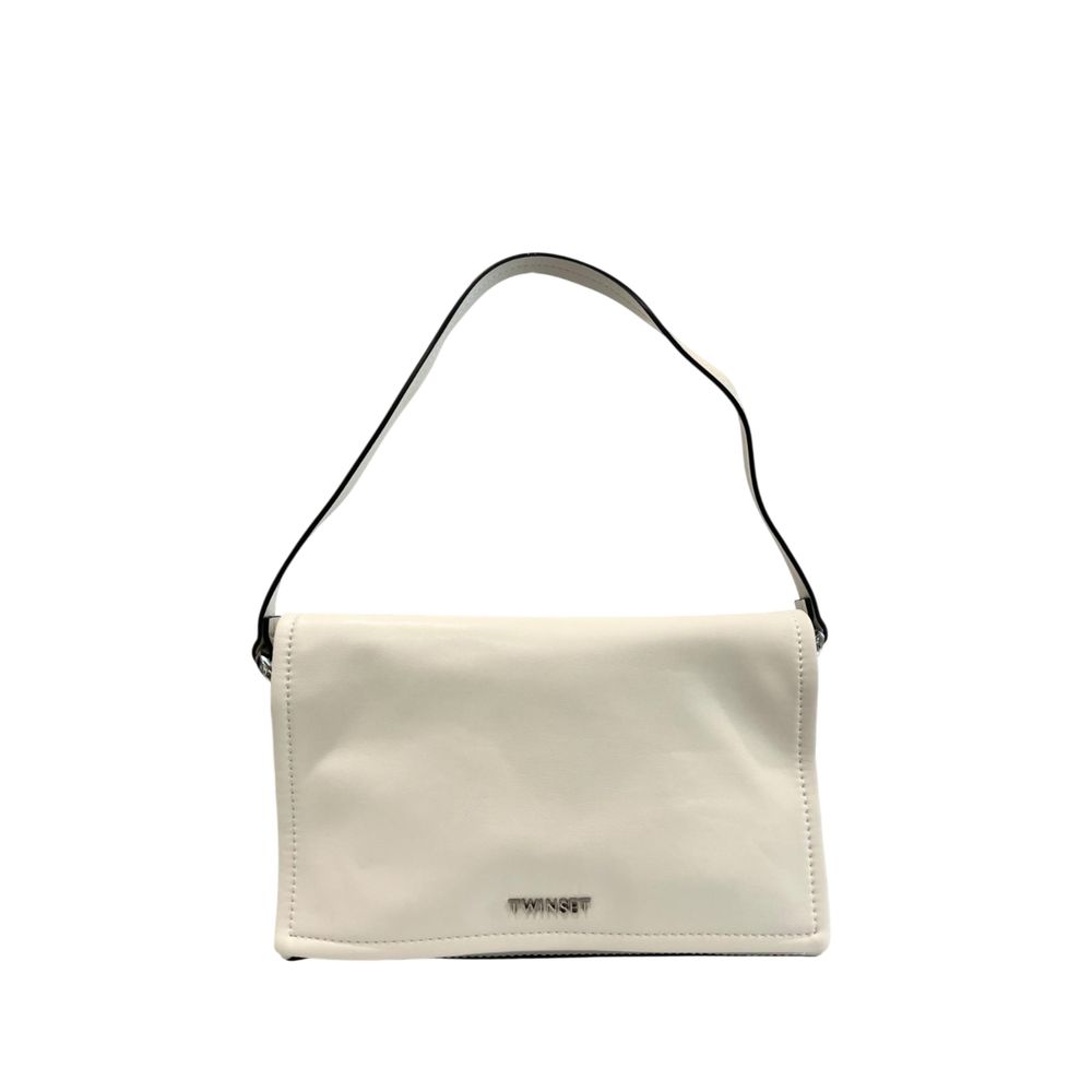 Twinset White Polyethylene Clutch Bag - Élégance et Praticité