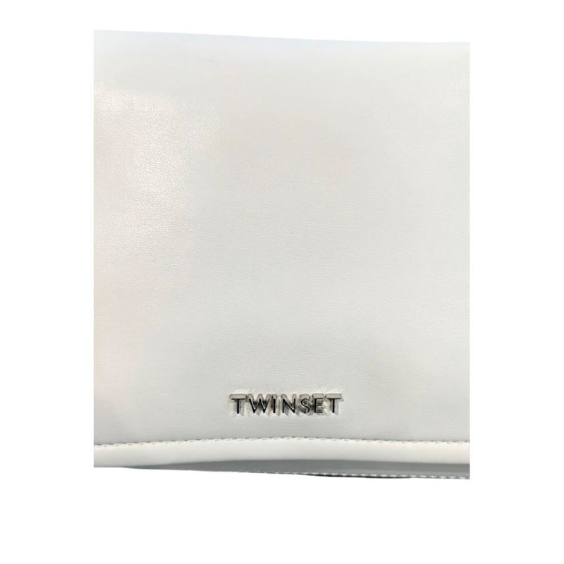 Twinset White Polyethylene Clutch Bag - Élégance et Praticité