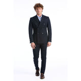 Baldinini Trend Blue Wool Two-Piece Suit for Men