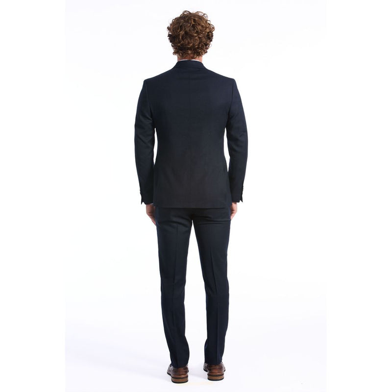 Baldinini Trend Blue Wool Two-Piece Suit for Men