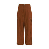 PINKO Rosalín Brown Cotton Casual Pants for Women