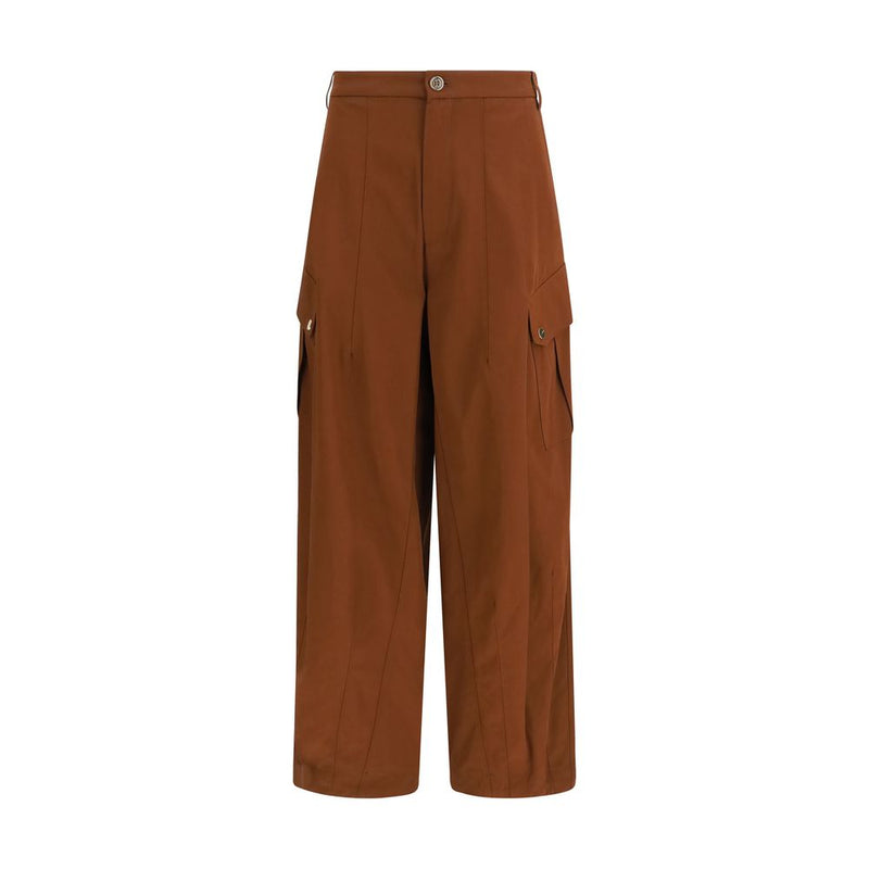 PINKO Rosalín Brown Cotton Casual Pants for Women