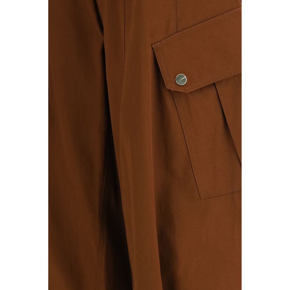 PINKO Rosalín Brown Cotton Casual Pants for Women