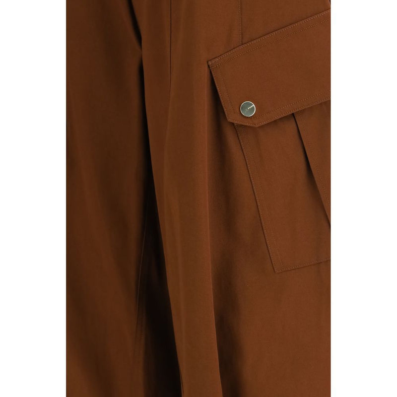 PINKO Rosalín Brown Cotton Casual Pants for Women