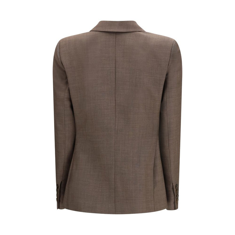 Blazé Milano Aile Charmer Brown Fleece Wool Blazer