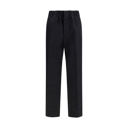 Jil Sander pantalon décontracté en coton noir