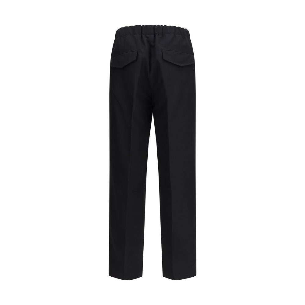 Jil Sander pantalon décontracté en coton noir
