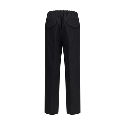 Jil Sander pantalon décontracté en coton noir