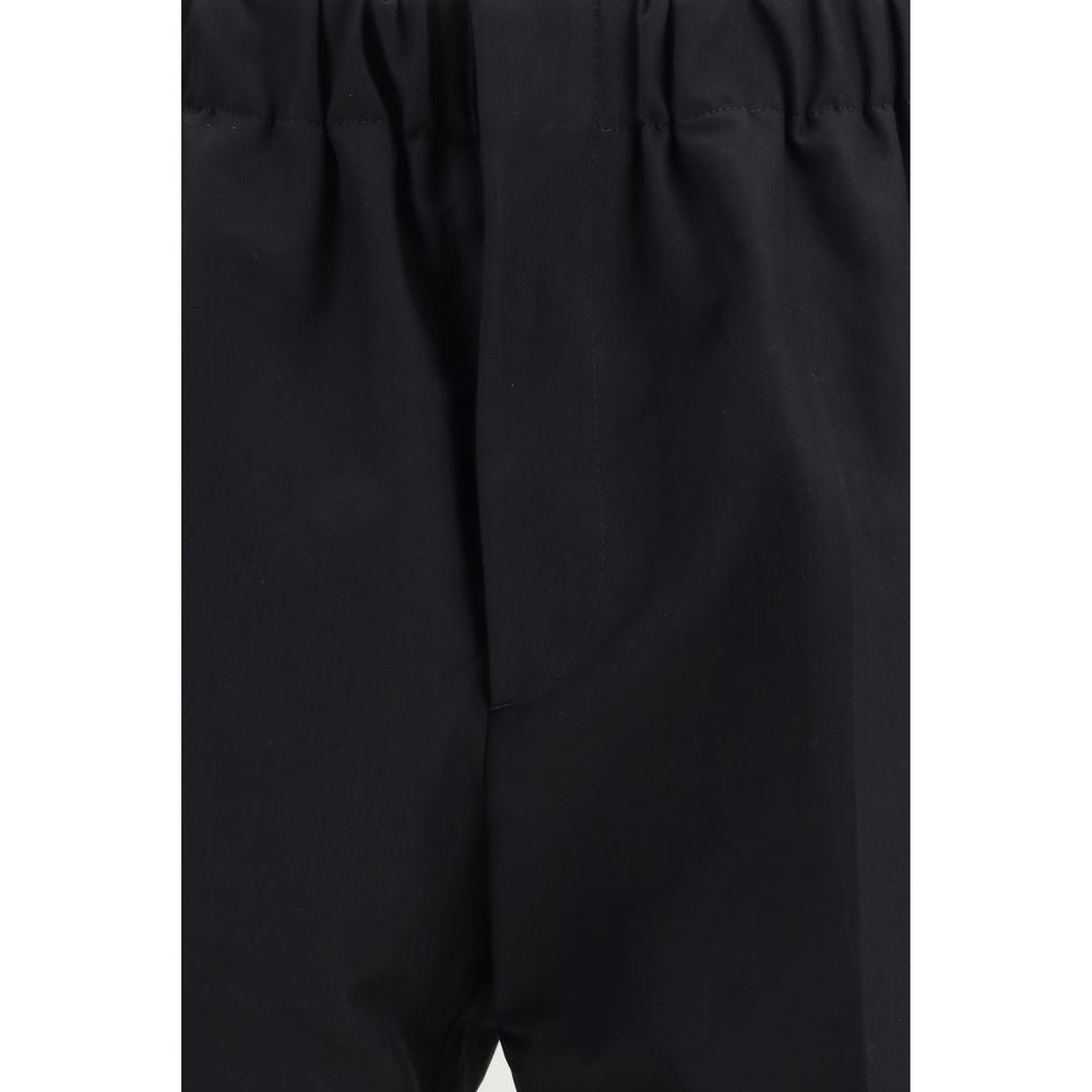 Jil Sander pantalon décontracté en coton noir