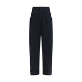 Jacob Cohen Lindsay Barrel Wide Pants - Blue Cotton