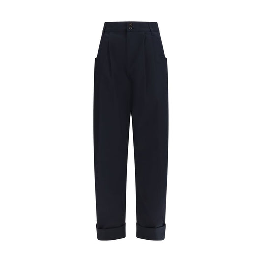 Jacob Cohen Lindsay Barrel Wide Pants - Blue Cotton