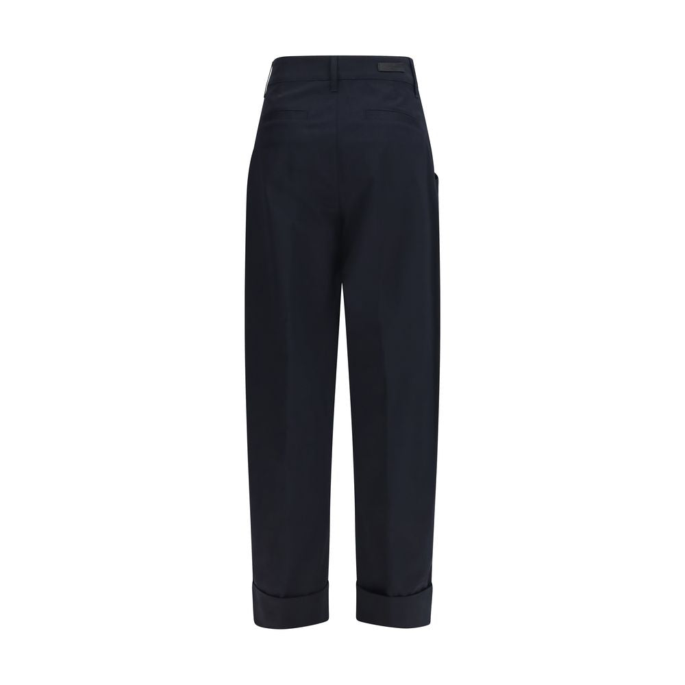 Jacob Cohen Lindsay Barrel Wide Pants - Blue Cotton