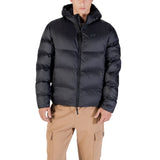 EA7 Emporio Armani Black Polyamide Bomber Jacket for Men