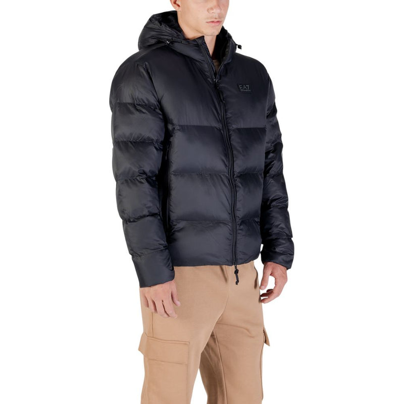 EA7 Emporio Armani Zwarte Polyamide Bomber